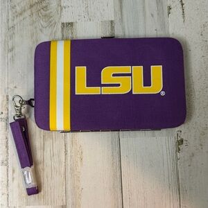 Purple LSU Wallet Card Holder